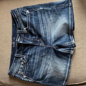Miss Me Blue Denim Shorts